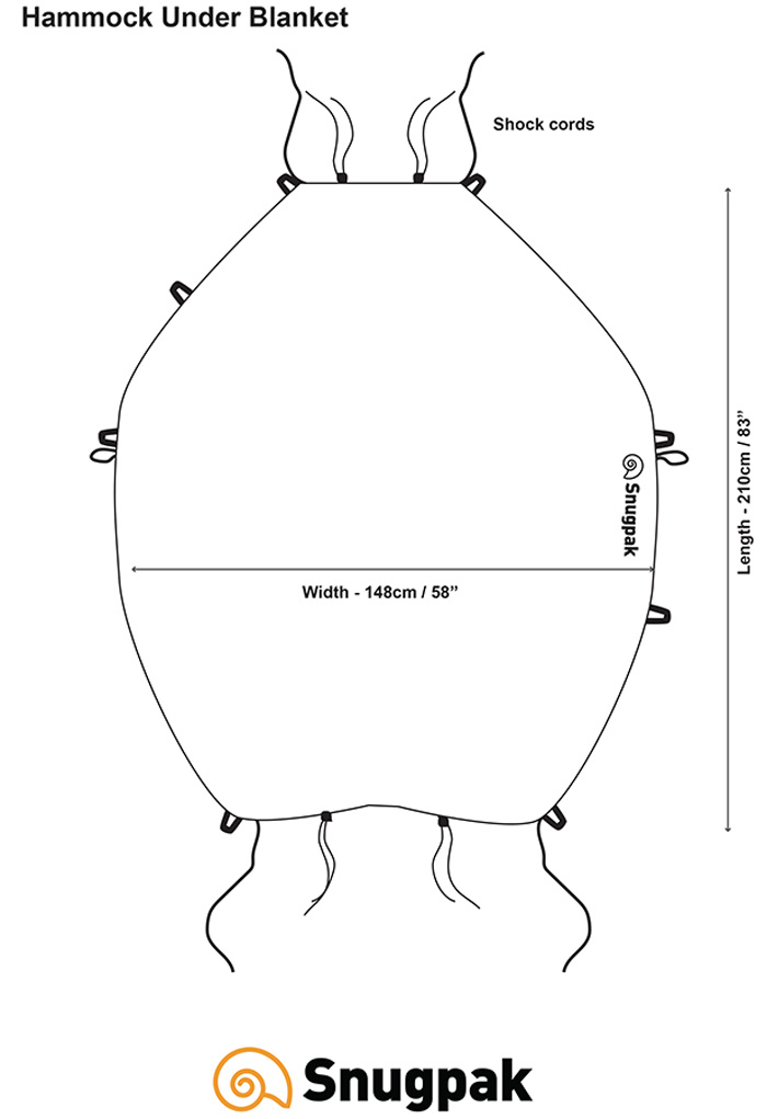 Snugpak Decke Under Blanket für Hängematte Oliv